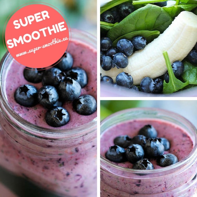 Borůvkové, zelené smoothie - Baby energie